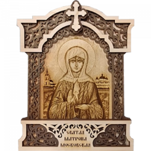 Икона резная "Святая Матрона" Икона резная "Святая Матрона"